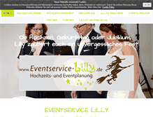 Tablet Screenshot of eventservice-lilly.de